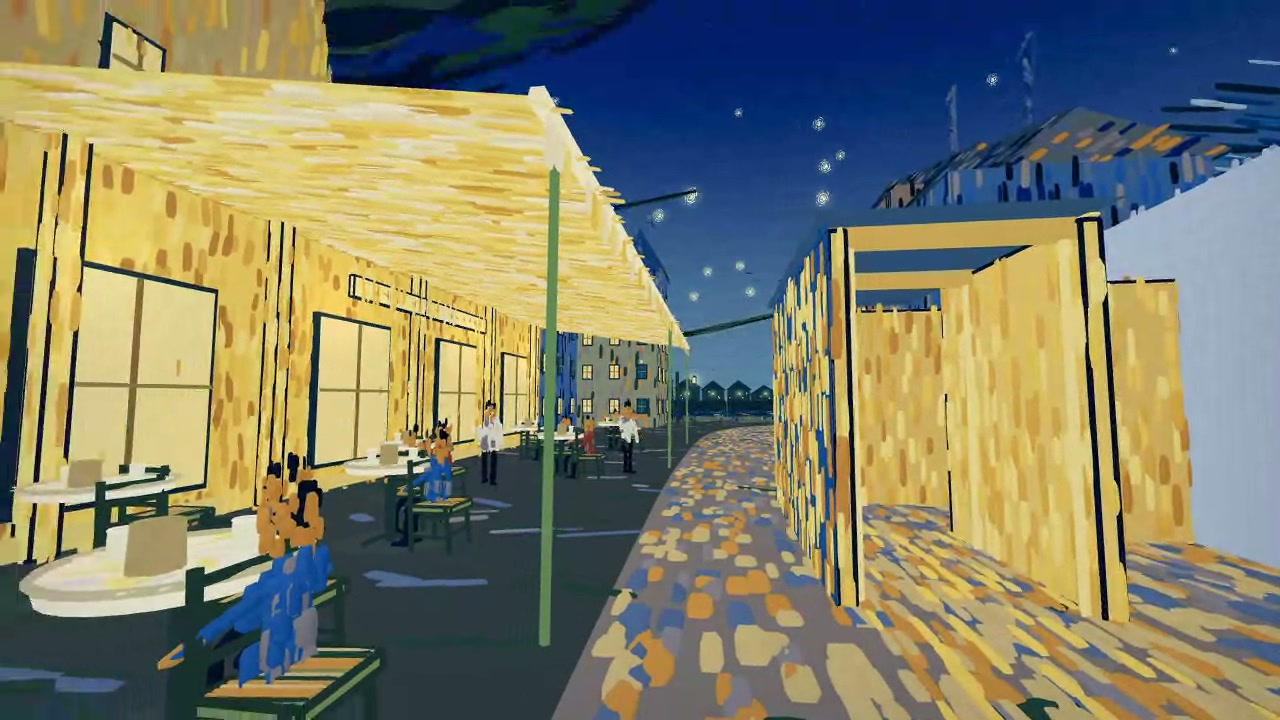 A town made of paint