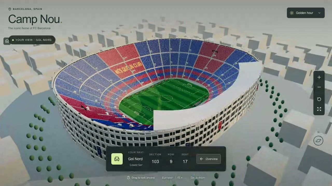 Camp Nou Seat Explorer