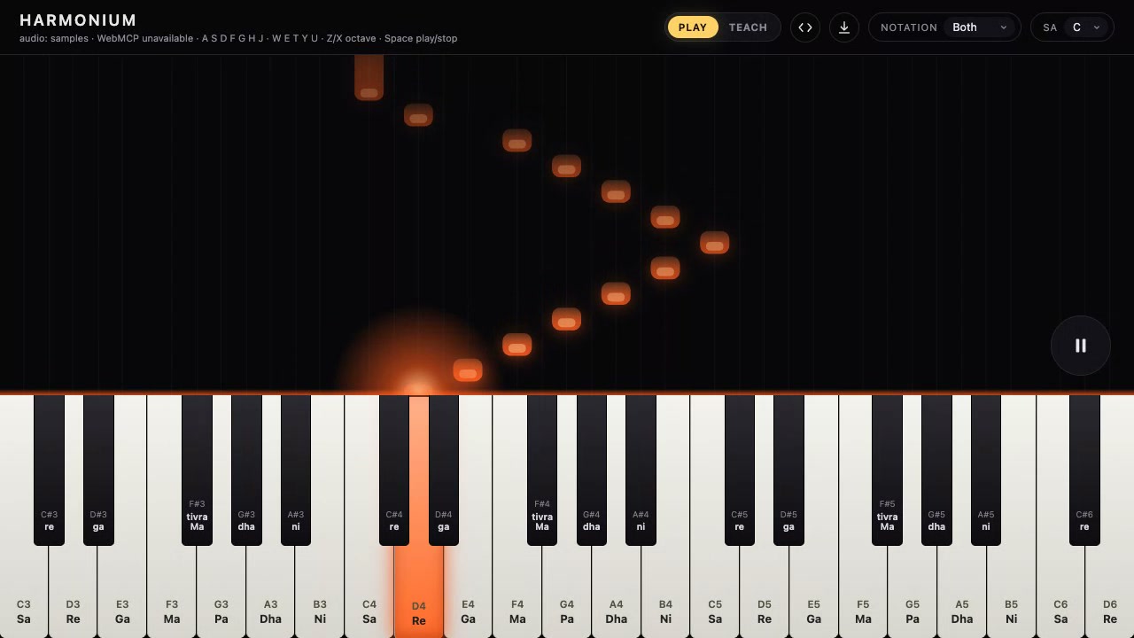 Web Harmonium