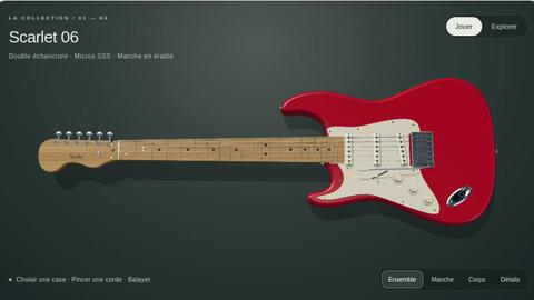 Scarlet Electric Guitar Studio