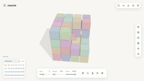 Chair44 3D Einstein Tile Explorer